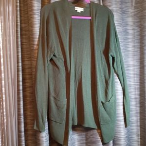 Ava & Viv size XL green Sweater cardigan